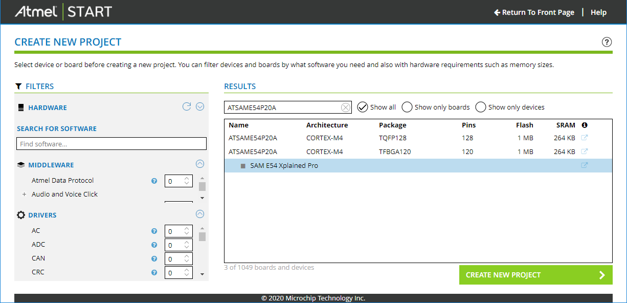 embOS Atmel START 01 GenerateProject.png
