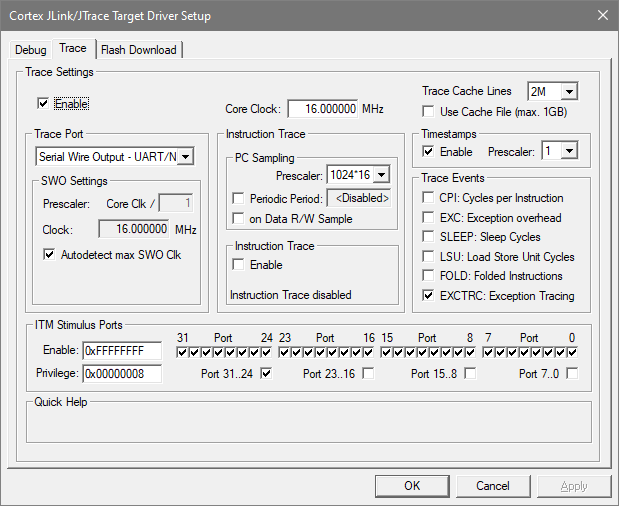Keil Trace SWO Settings.png