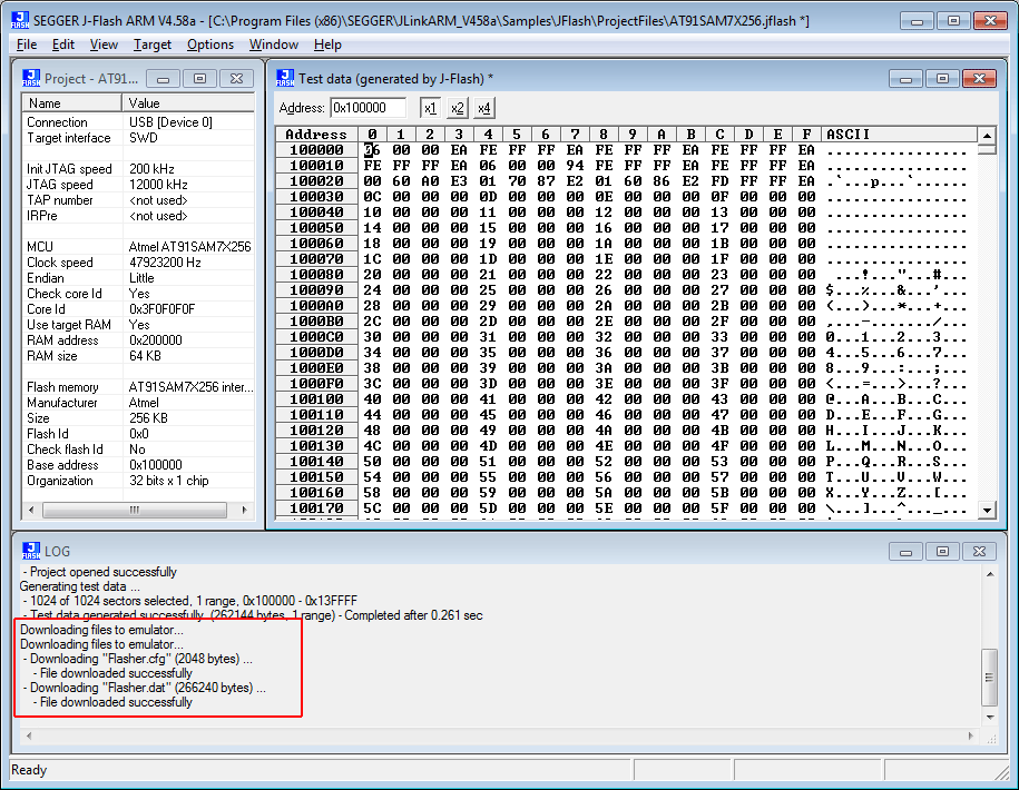 jflash download to emu succ.gif