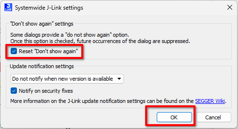JLinkConfigurator DontShowAgain.png