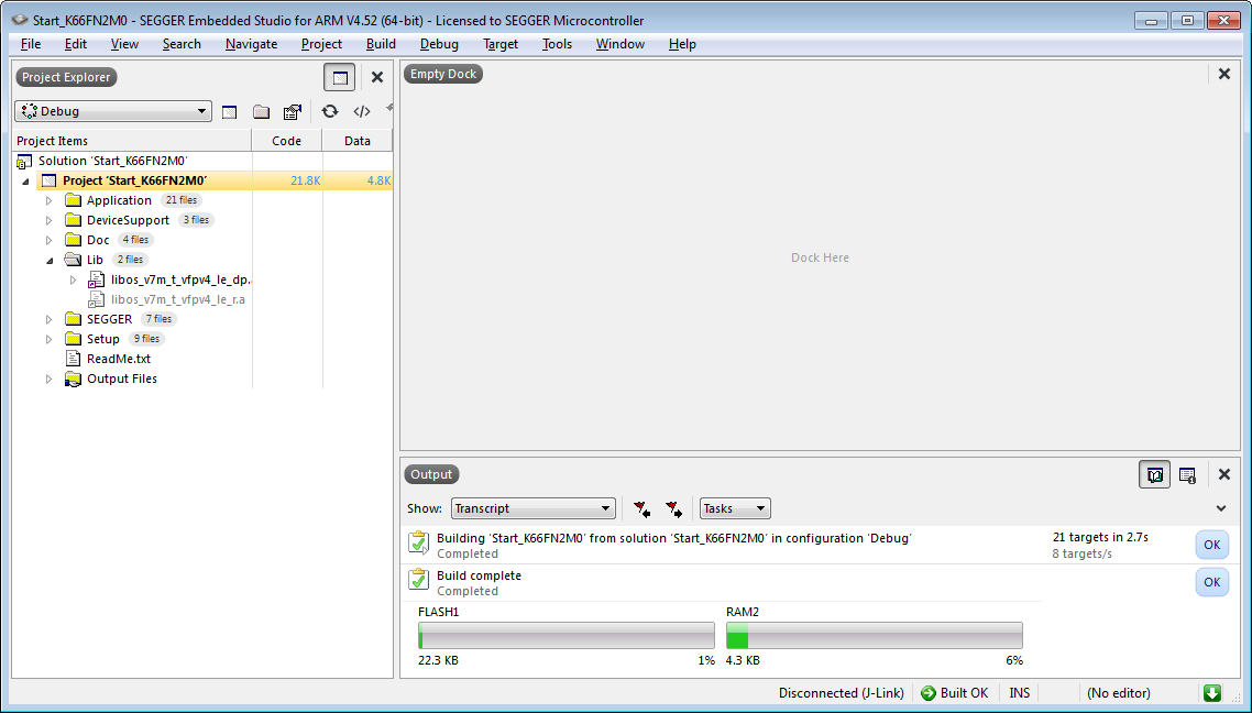 embOS library project
