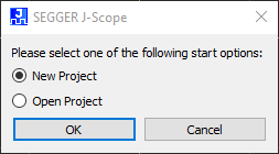 J-Scope welcome dialog