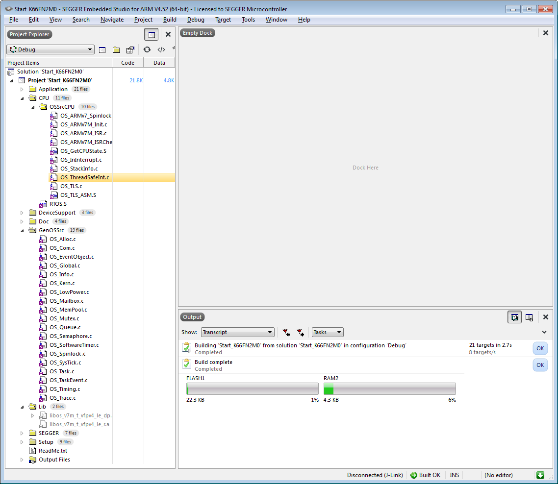 embOS source code project