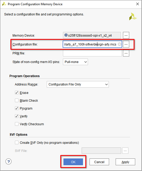 ARTY-100T VivadoLAB ProgSettings.png