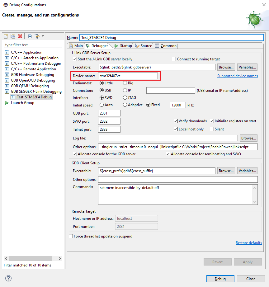 Eclipse JLinkDebugConf Debugger TargetDevice.png