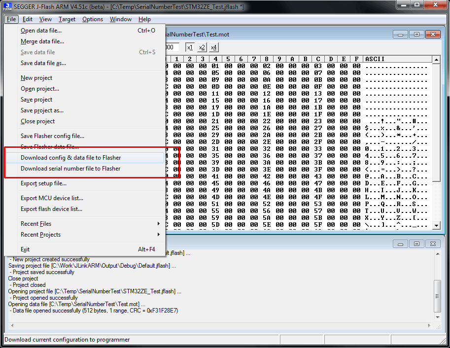 SN Sample DownloadToFlasher.gif