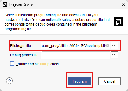 ARTY-100T Vivado SelectBitstream.png