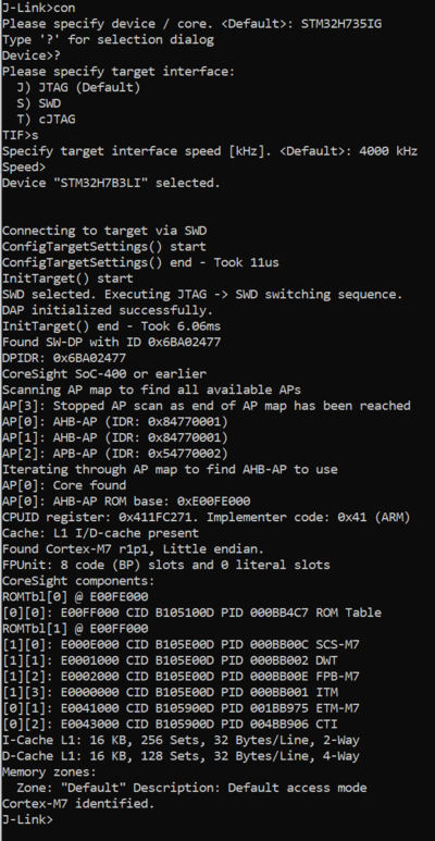 ST STM32H7B3I-DK STM32H7B3 connect.PNG