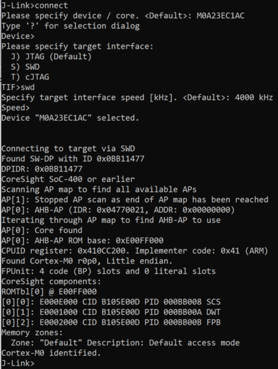 Nuvoton NuMaker-M0A23EC Connect.PNG