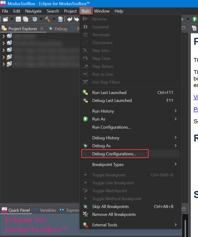 ModusToolbox DebugConfigurations.png