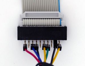 ST STM32VLDISCOVERY wired with jumper cables