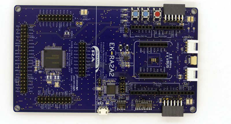 File:Renesas R7FA2A2AD3CFP EK-RA2A2 board.jpg