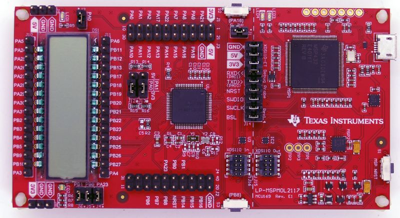 File:TI LP-MSPM0l2117-MSPM0l2117 board.jpg