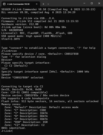 SILICON LABS C8051F850 CONNECT.PNG