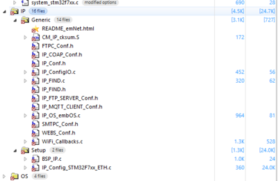 ESPRO BareMetal project explorer IP.PNG
