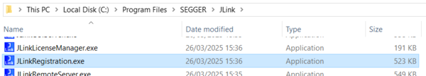 250327 JLinkRegistrationFile.png