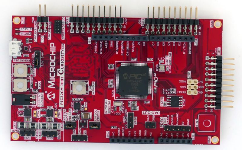 File:Microchip PIC32CMJH01 PIC32CM5164JH01 board.jpg