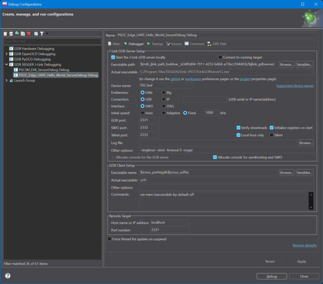 ModusToolbox JLink DebuggerSettings.png