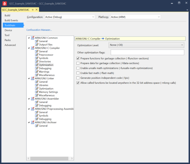 Microchip Studio DeactivateCompilerOptimization.png