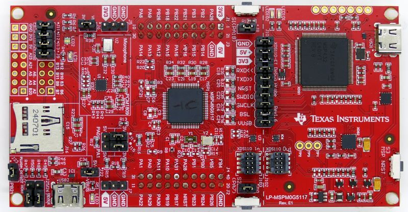 File:TI LP-MSPM0G5117 LP-MSPM0G5117 board.jpg